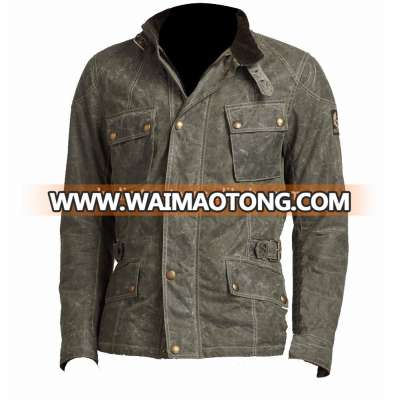 DENIM WAXED RIDING JACKET