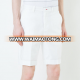 New design fashion white made to measure cotton chino mens short pant