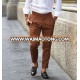 New design fashion made to measure cotton chino mens cropped pant